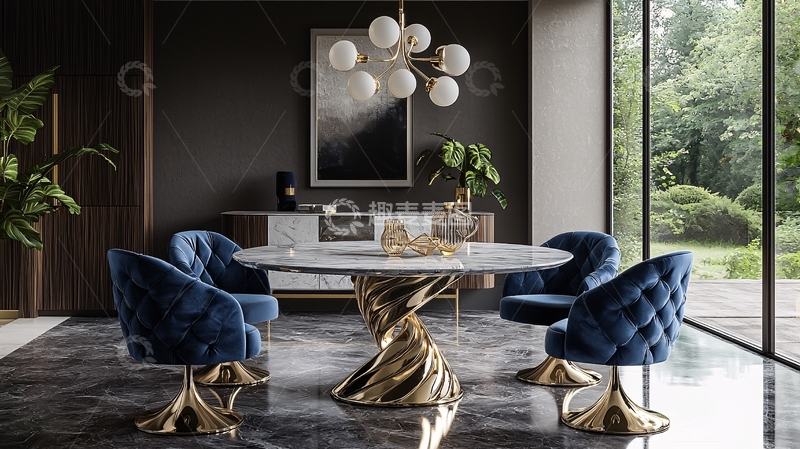 高清大图下载【趣麦麦图】现代轻奢餐厅