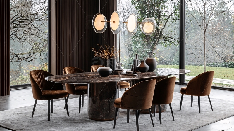 高清大图下载【趣麦麦图】现代轻奢餐厅