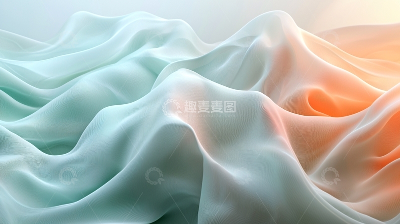 高清大图下载【趣麦麦图】丝绸质感轻柔飘逸背景