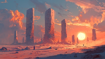 日落荒原巨石阵