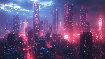 未来都市夜景184