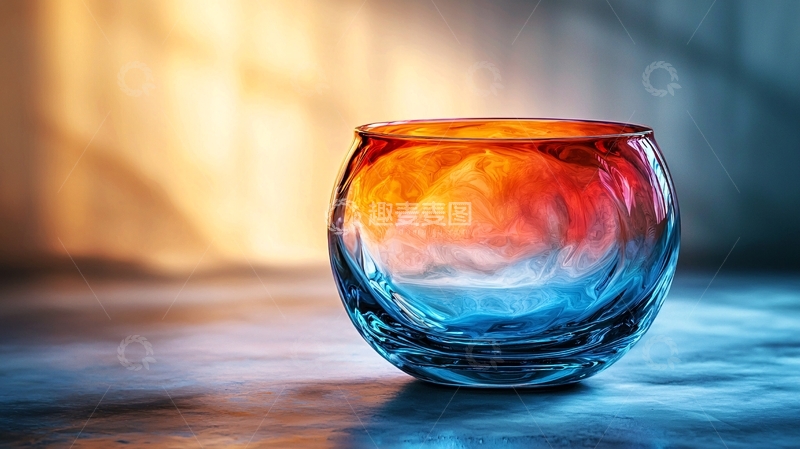 高清大图下载【趣麦麦图】光影玻璃杯