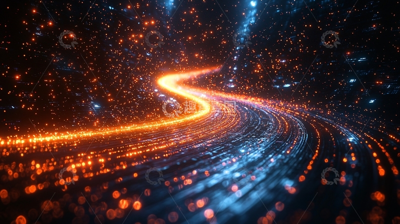 高清大图下载【趣麦麦图】抽象光线道路