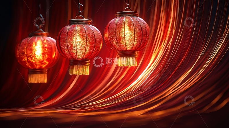 高清大图下载【趣麦麦图】红色灯笼