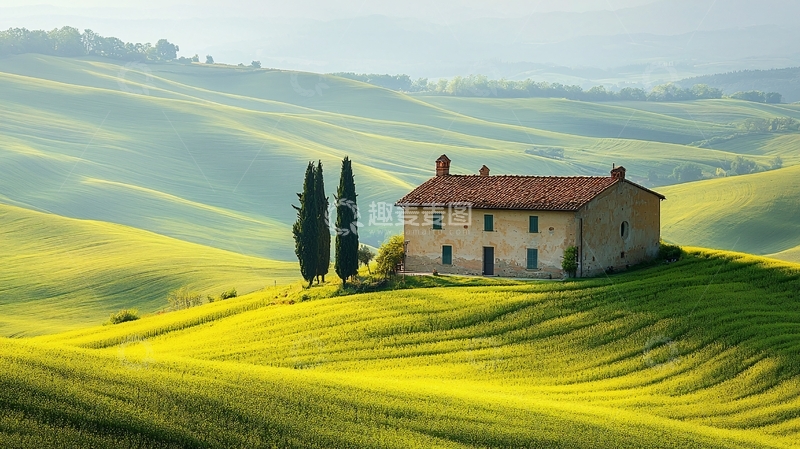 高清大图下载【趣麦麦图】田园风光乡村别墅