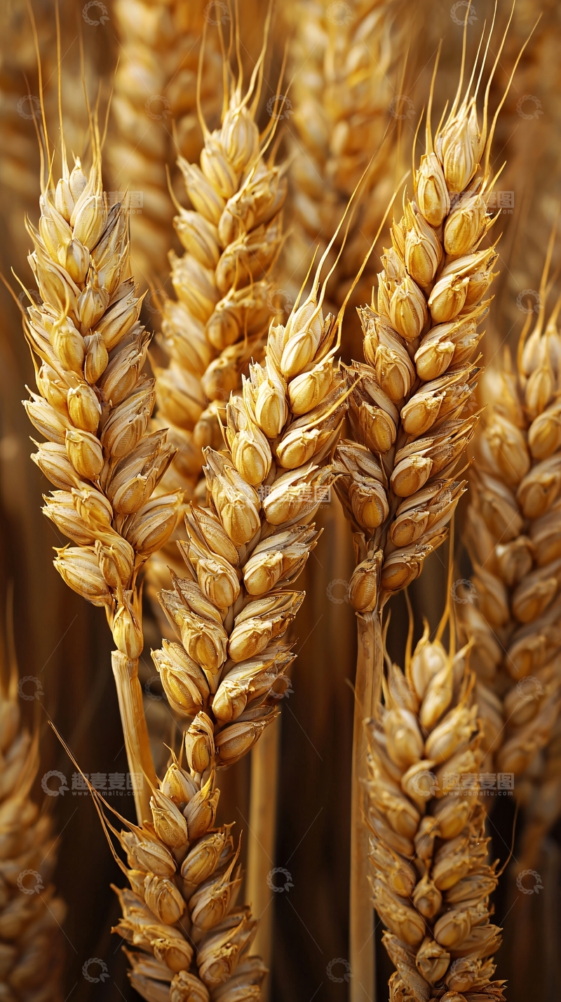 高清大图下载【趣麦麦图】金黄麦穗特写
