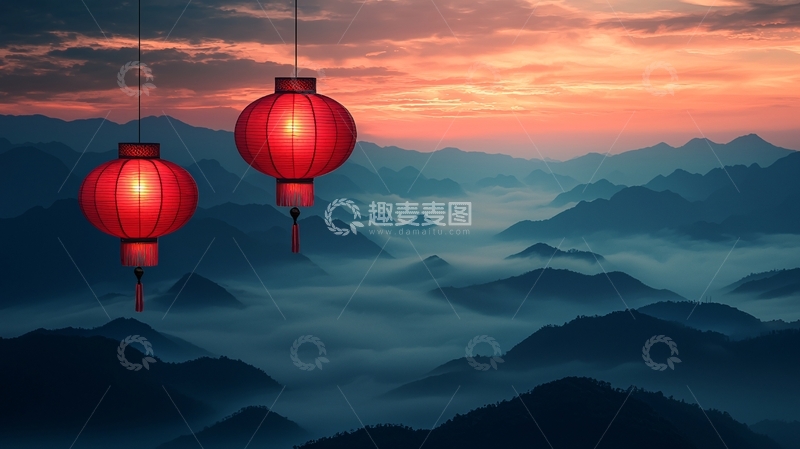 高清大图下载【趣麦麦图】红灯笼