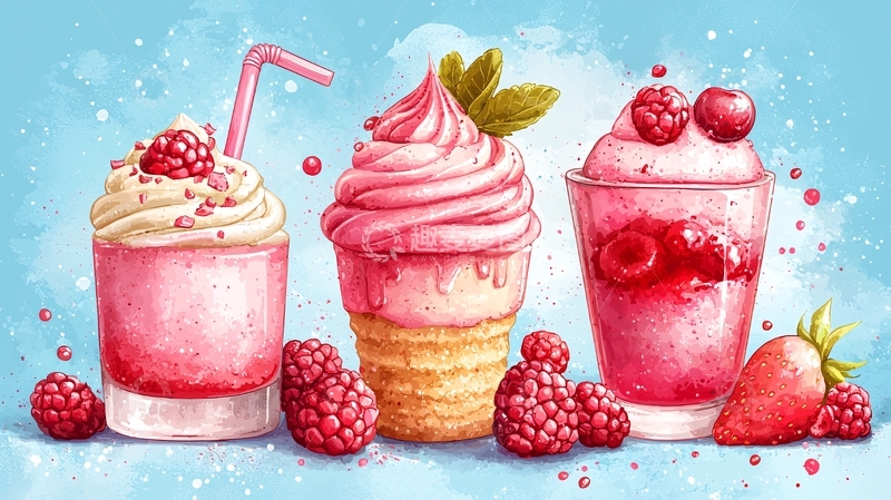 高清大图下载【趣麦麦图】水彩画风格