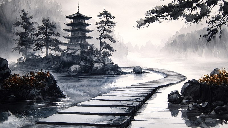 高清大图下载【趣麦麦图】水墨画