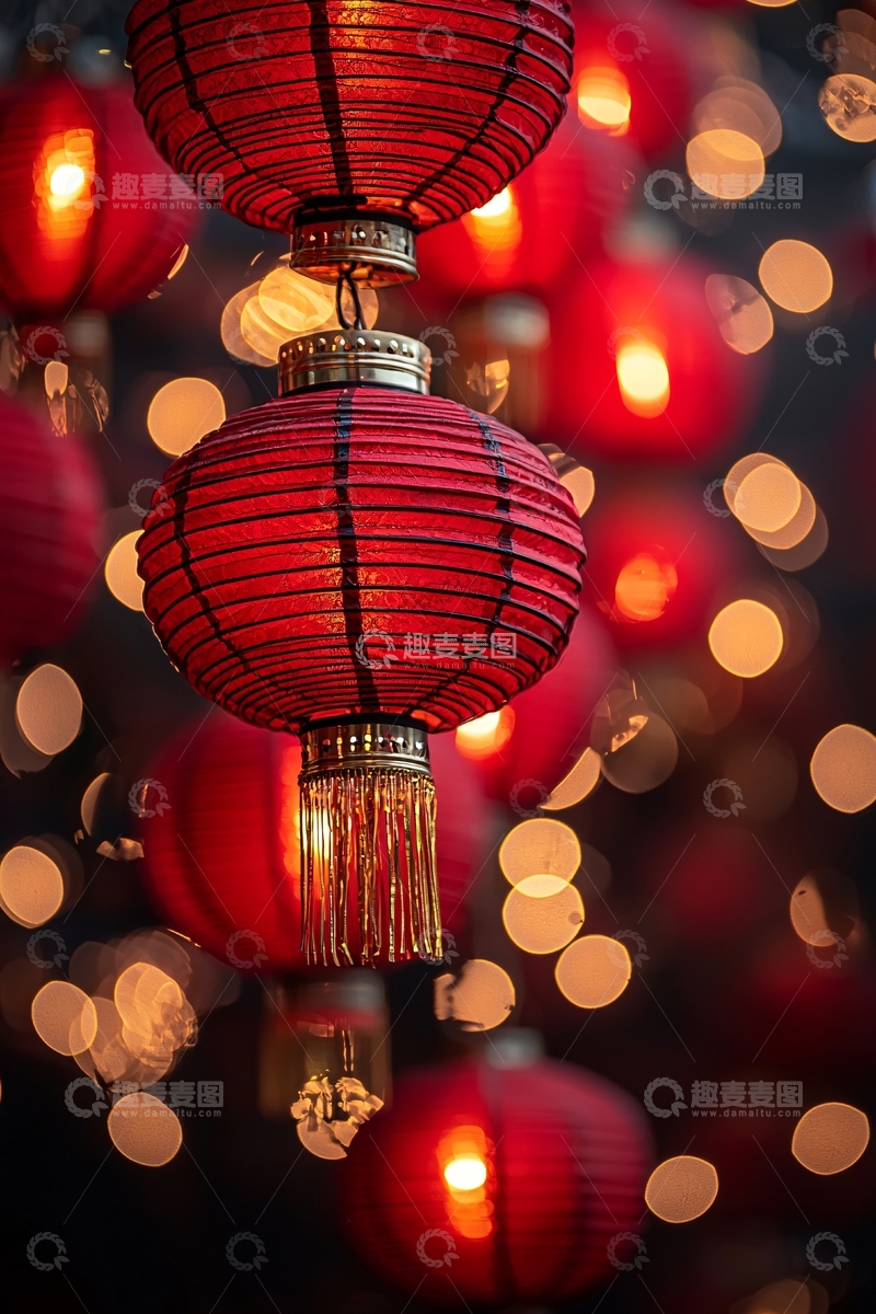 高清大图下载【趣麦麦图】喜庆的红色灯笼