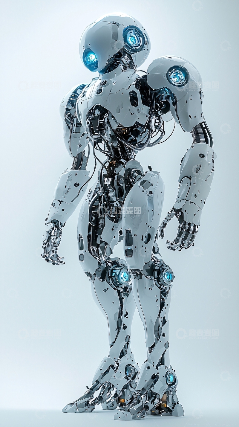 高清大图下载【趣麦麦图】未来感机器人