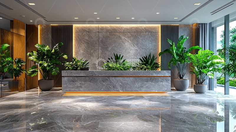 高清大图下载【趣麦麦图】高端酒店大堂接待处