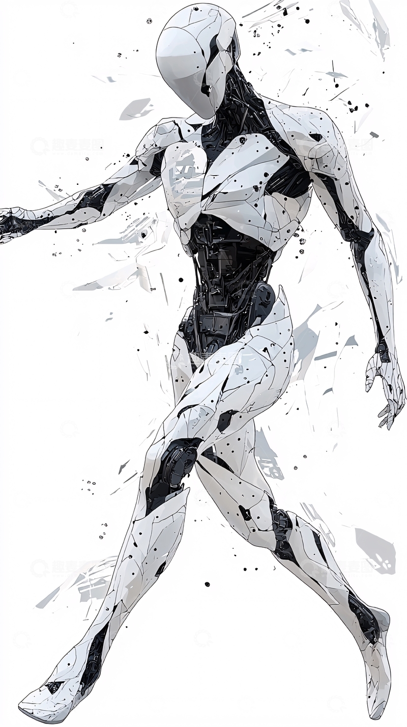 高清大图下载【趣麦麦图】未来感机器人