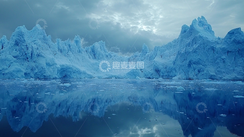 高清大图下载【趣麦麦图】冰山倒影3