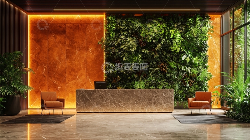 高清大图下载【趣麦麦图】现代化酒店大堂