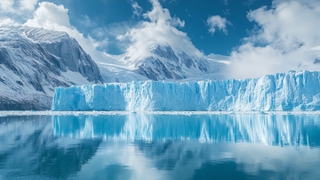 冰川湖泊壮丽景色