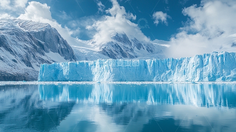 高清大图下载【趣麦麦图】冰川湖泊壮丽景色