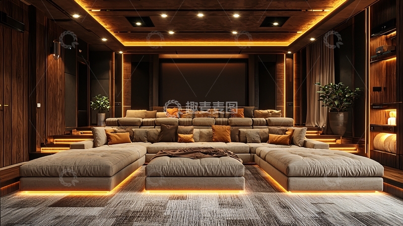 高清大图下载【趣麦麦图】高端家庭影院设计