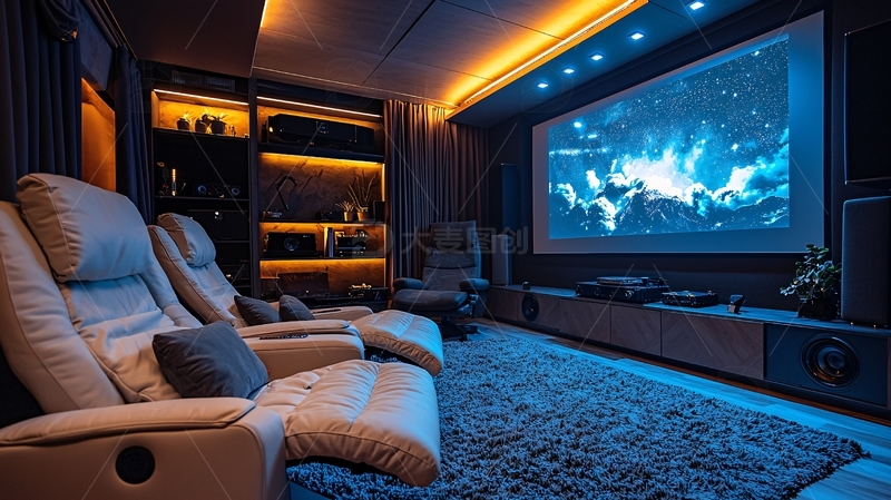 高清大图下载【趣麦麦图】高端家庭影院