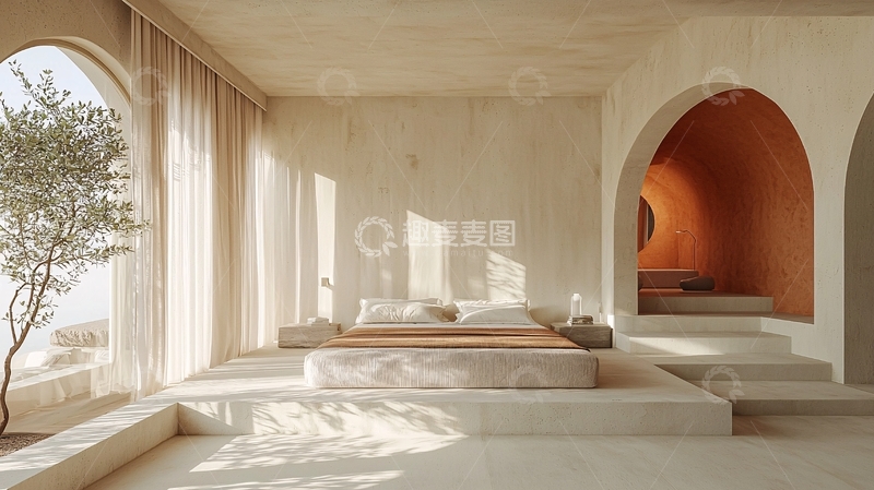 高清大图下载【趣麦麦图】极简风卧室设计