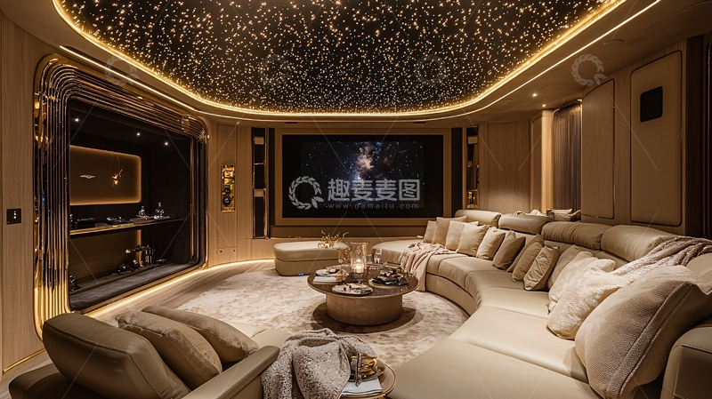 高清大图下载【趣麦麦图】奢华家庭影院