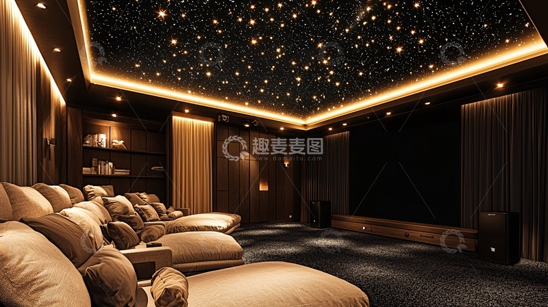 高清大图下载【趣麦麦图】奢华家庭影院