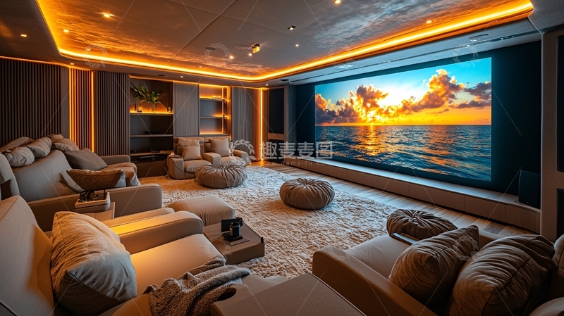高清大图下载【趣麦麦图】高端家庭影院