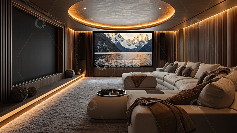 高清大图下载【趣麦麦图】高端家庭影院设计