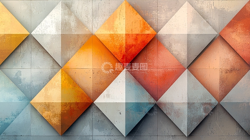 高清大图下载【趣麦麦图】抽象几何背景