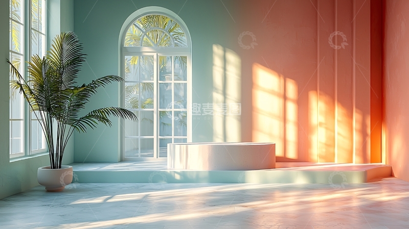 高清大图下载【趣麦麦图】极简风室内场景