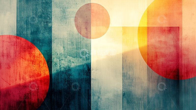 高清大图下载【趣麦麦图】抽象几何背景