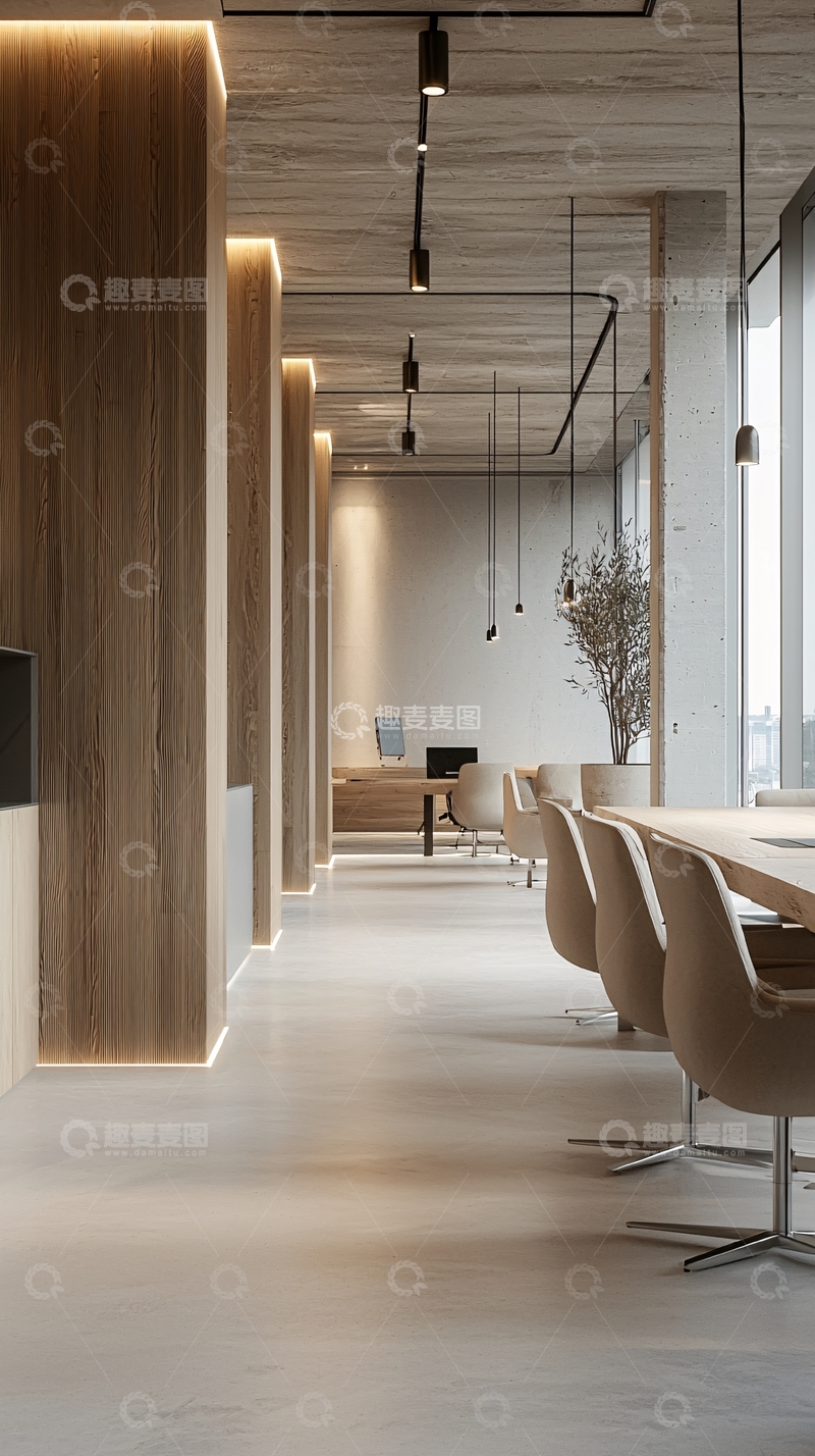 高清大图下载【趣麦麦图】现代简约办公空间设计