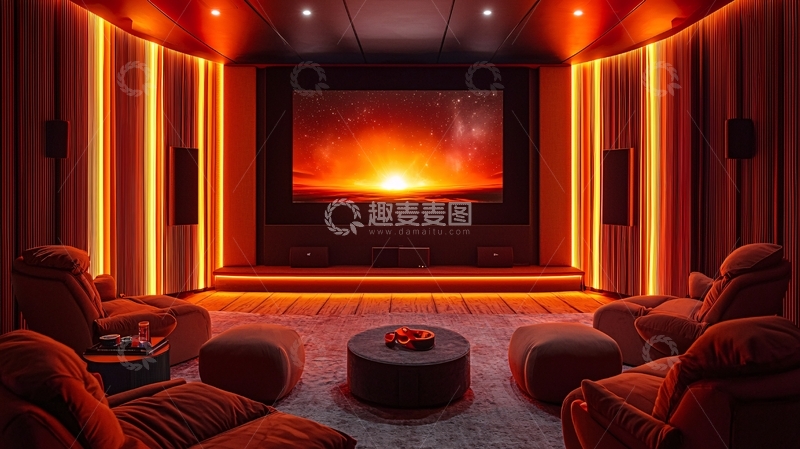 高清大图下载【趣麦麦图】高端家庭影院