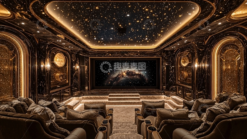 高清大图下载【趣麦麦图】奢华家庭影院