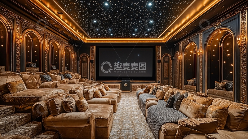 高清大图下载【趣麦麦图】奢华家庭影院