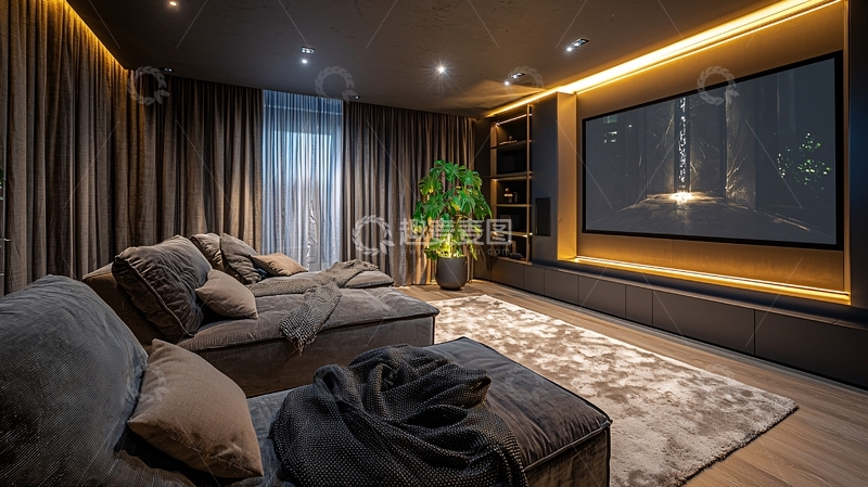 高清大图下载【趣麦麦图】高端家庭影院