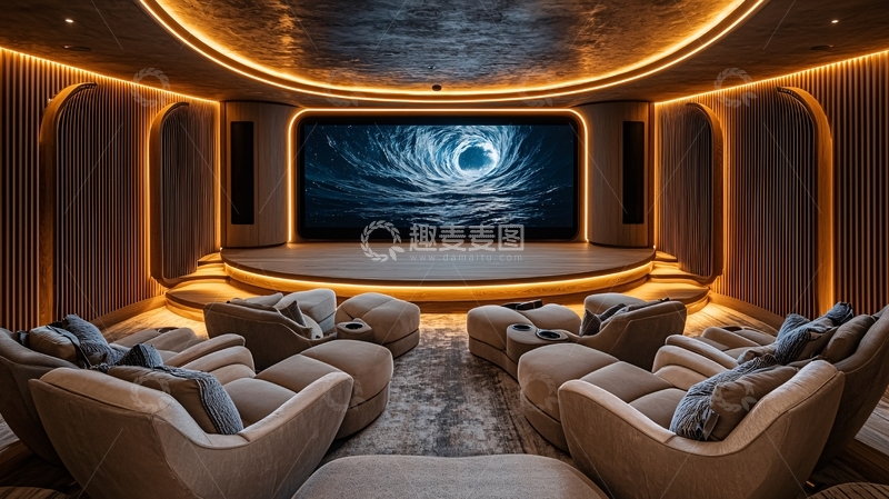 高清大图下载【趣麦麦图】高端家庭影院