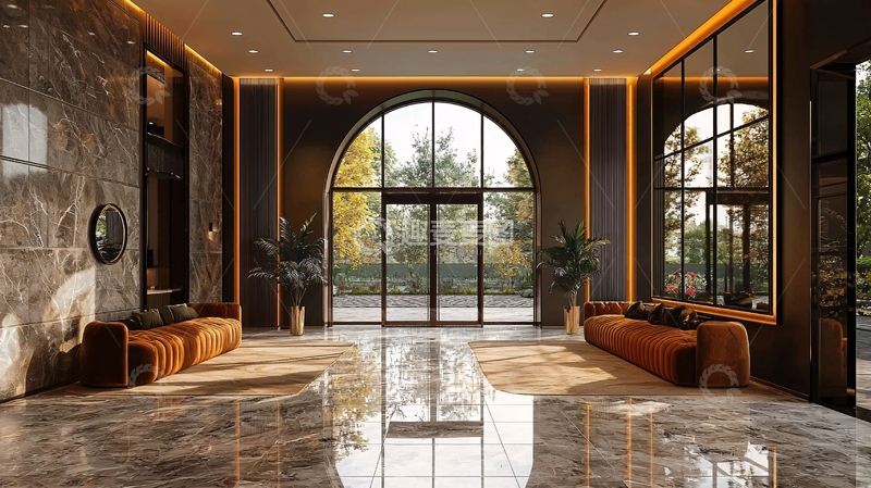 高清大图下载【趣麦麦图】高端大气现代酒店大堂