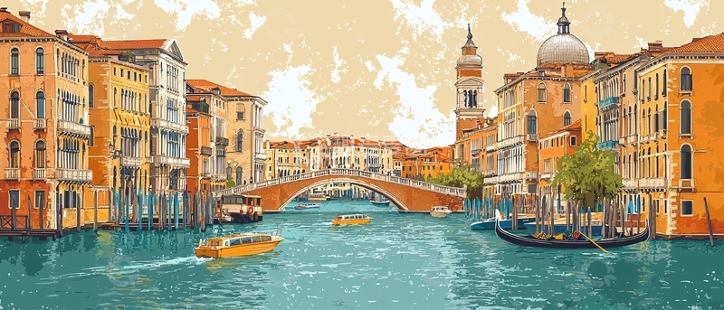 高清大图下载【趣麦麦图】威尼斯风情画