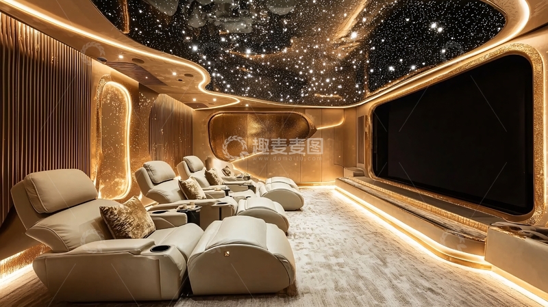 高清大图下载【趣麦麦图】奢华家庭影院