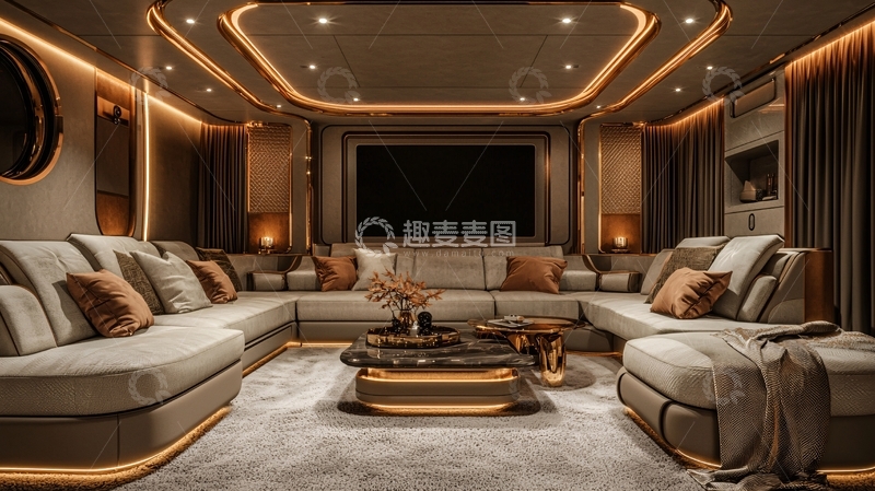 高清大图下载【趣麦麦图】奢华家庭影院