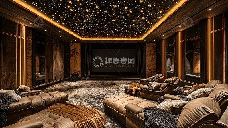 高清大图下载【趣麦麦图】奢华家庭影院