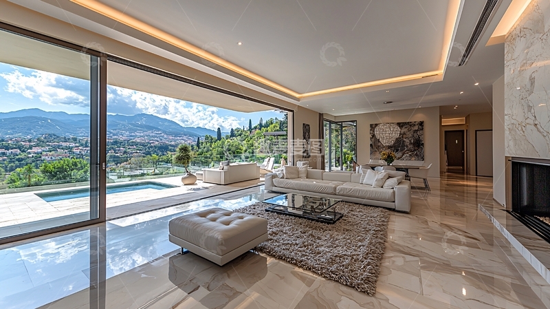 高清大图下载【趣麦麦图】现代简约别墅客厅