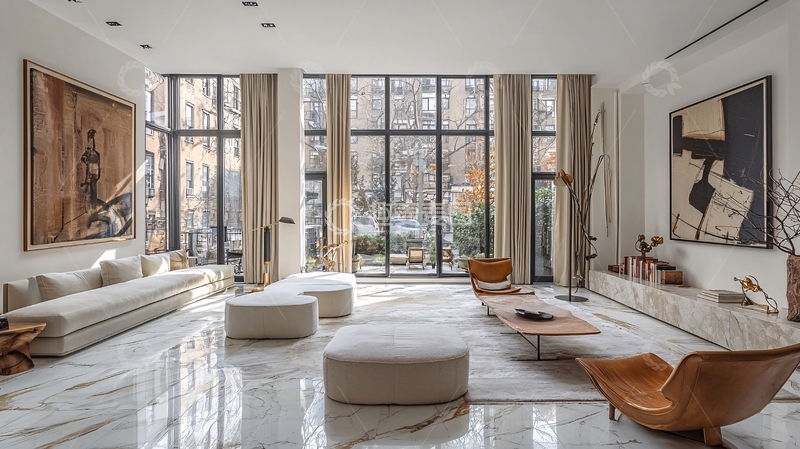 高清大图下载【趣麦麦图】宽敞明亮现代客厅