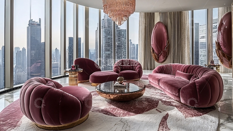 高清大图下载【趣麦麦图】高端奢华现代客厅