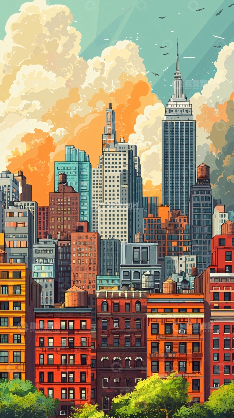 高清大图下载【趣麦麦图】纽约城市风景