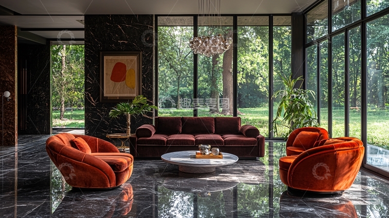 高清大图下载【趣麦麦图】现代简约客厅