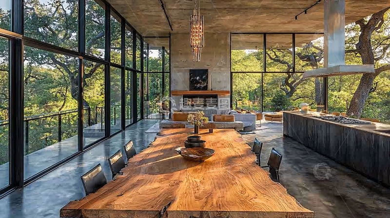 高清大图下载【趣麦麦图】现代极简风住宅客厅