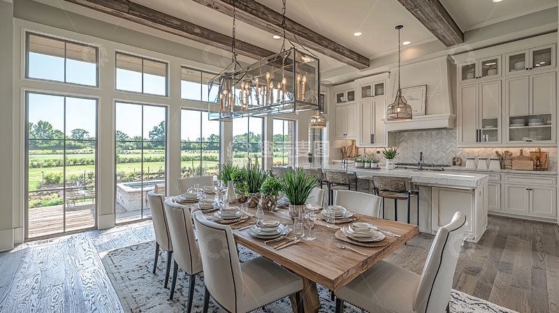 高清大图下载【趣麦麦图】乡村风格餐厅