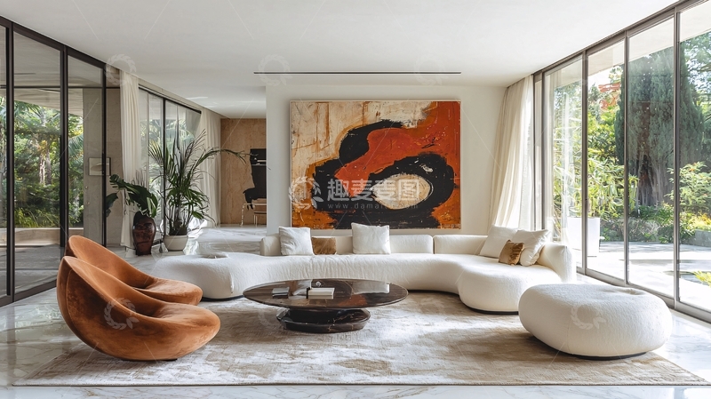 高清大图下载【趣麦麦图】现代简约客厅设计